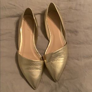Jcrew gold flats